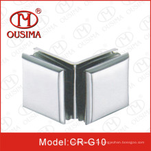 Lado doble de la aleación del cinc 90 grados del vidrio a la abrazadera de fijación de cristal (CR-G10)